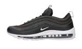 Nike Air Max 97 fekete sportcipő fehér talppal és légbetéttel.