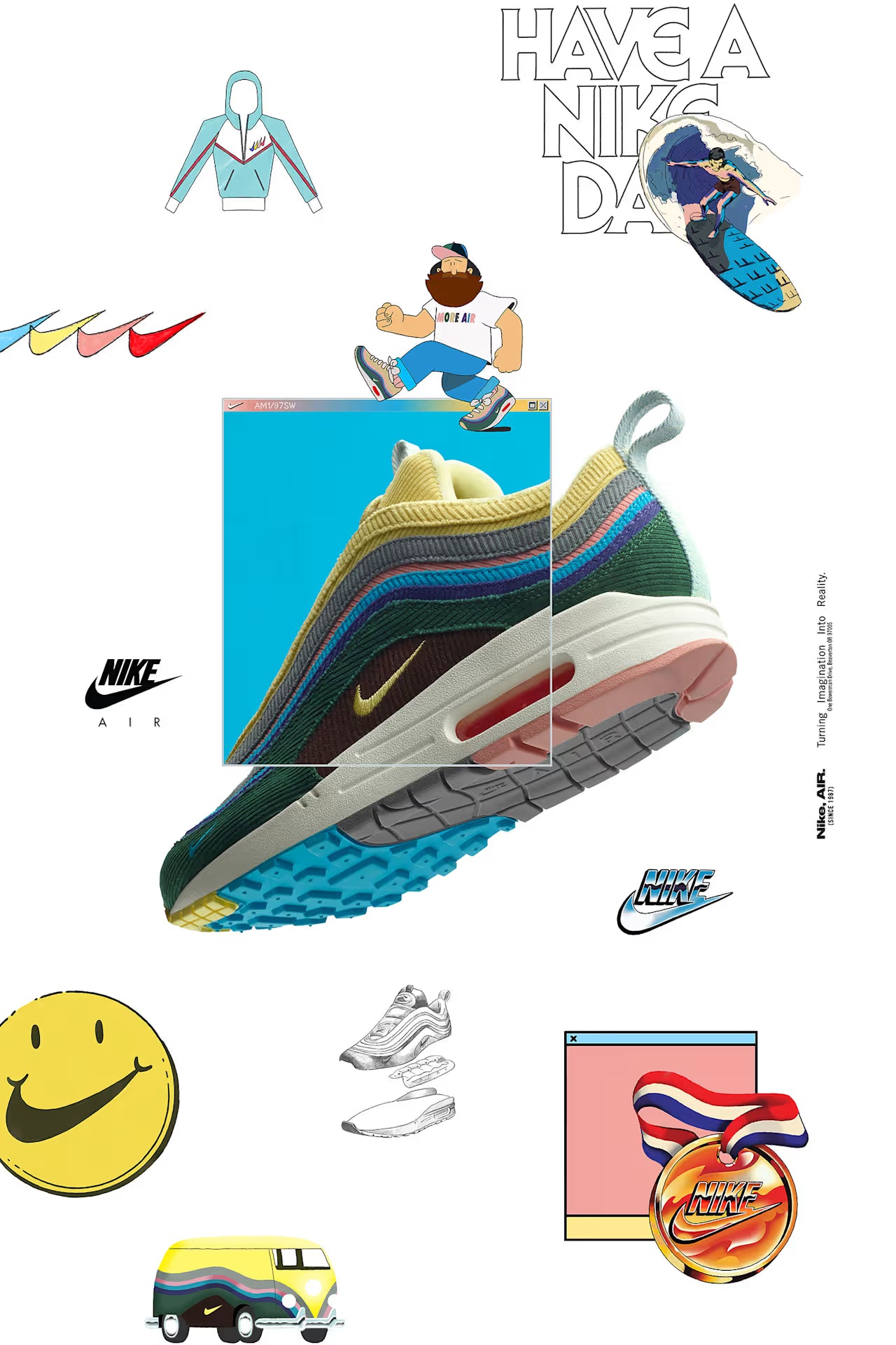 Nike Air Max 1 97 Vf SW TD Sean Wotherspoon (Signed by Sean Wotherspoon)