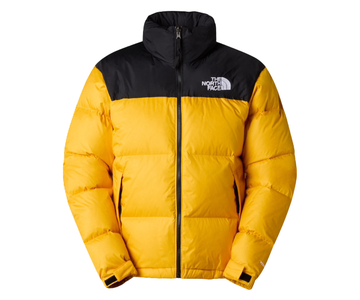 The North Face 1996 Retro Nuptse Jacket in Summit Gold with black accents.