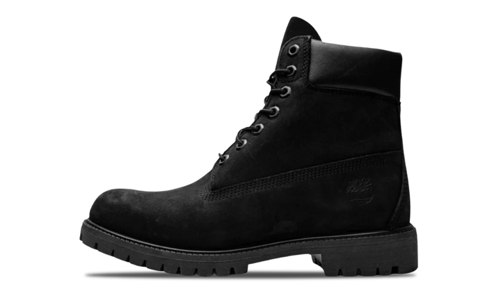 Fekete nubuk bőr Timberland bakancs.