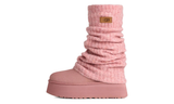 UGG Classic Mini Dipper csizma rózsaszín, beépített lábszármelegítővel.