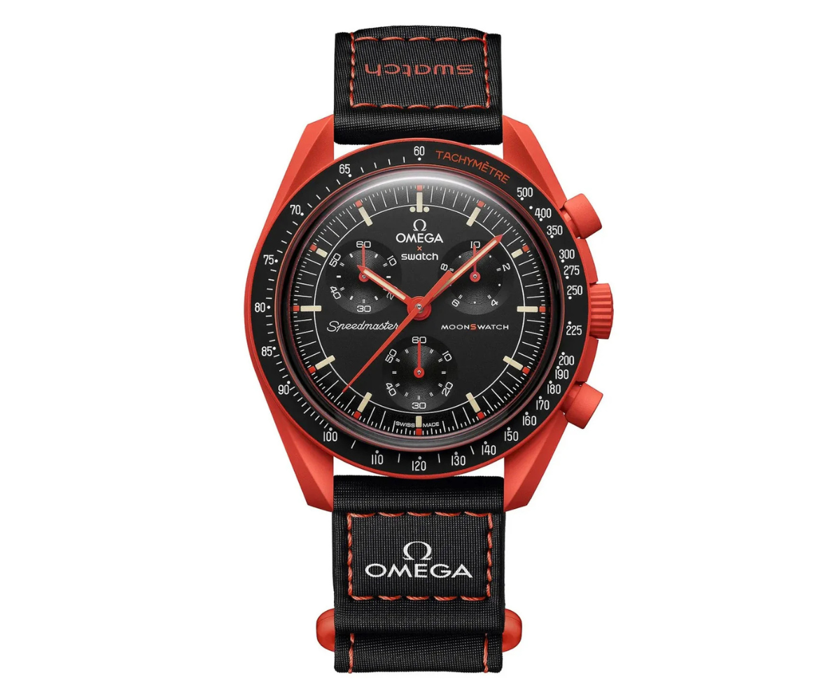 Swatch x Omega Bioceramic Moonswatch Mission On Earth Lava