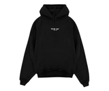Represent x Marchon Team 247 oversized black hoodie with white text.