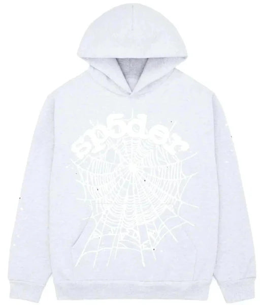 Sp5der OG Web Hoodie Heather Grey
