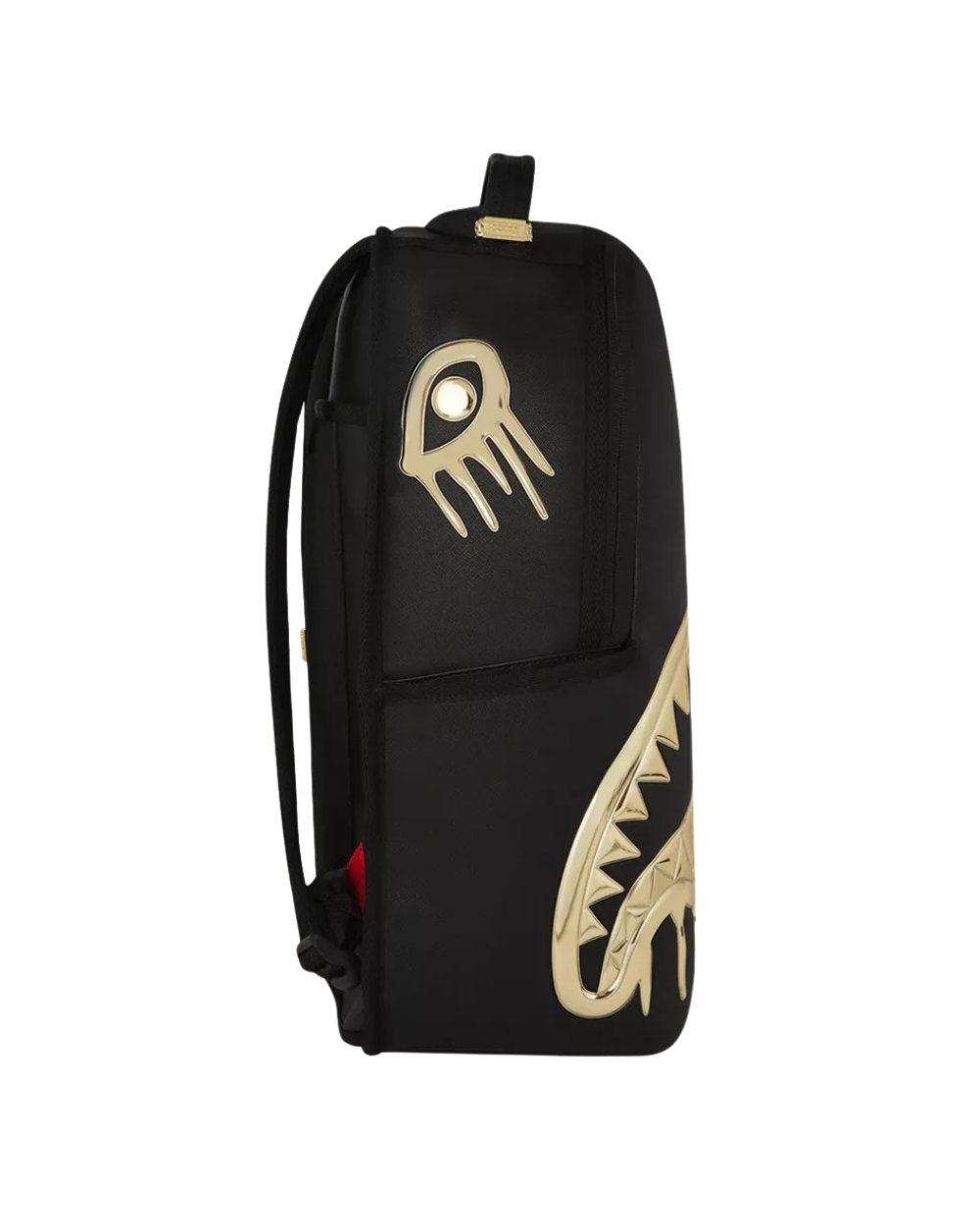 SPRAYGROUND GOLD AND DANGEROUS BACKPACK BLACK