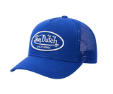 Șapcă de camionagiu Von Dutch California, albastru-alb