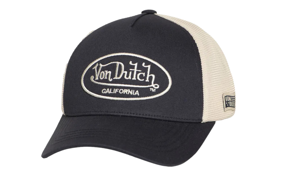 Von Dutch fekete és bézs baseball sapka.