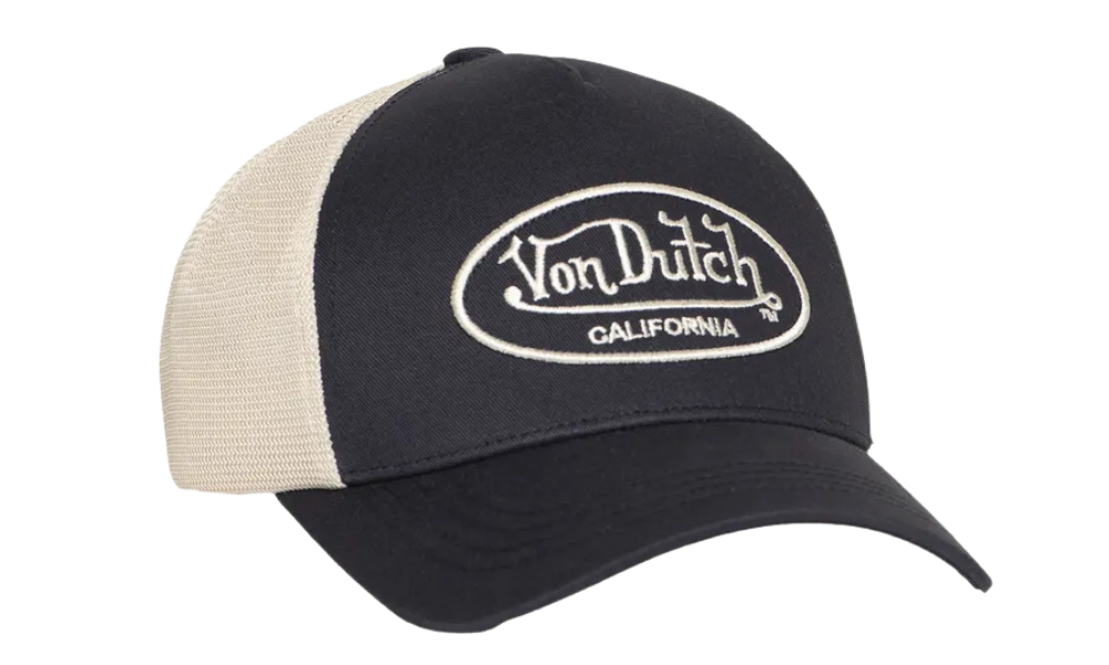 Von Dutch fekete és bézs baseball sapka.