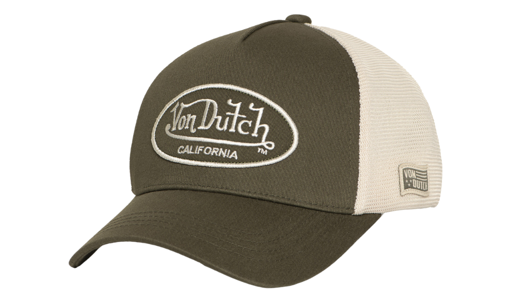 Von Dutch Baseball Cap Green and Beige
