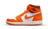 Air Jordan 1 High Retro Starfish cipő narancssárga és fehér színben.