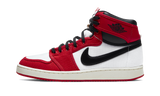 Air Jordan 1 Retro AJKO Chicago white and red canvas high-top sneaker.