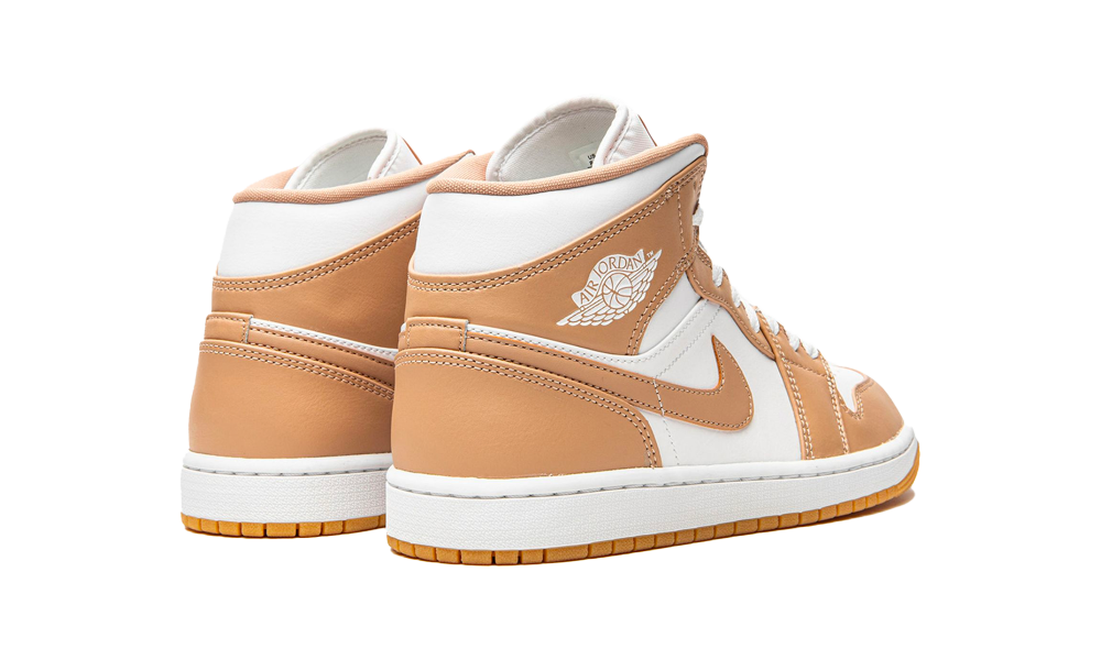 Air Jordan 1 Mid Hemp Tan White