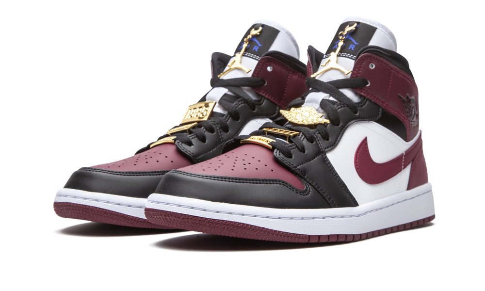 Air Jordan 1 Mid SE Black Dark Beetroot