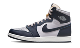 Air Jordan 1 Retro High 85 Georgetown szürke és tengerészkék bőrrel.
