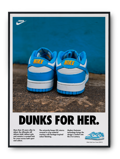 "DUNKS FOR HER" Retro Poster Series