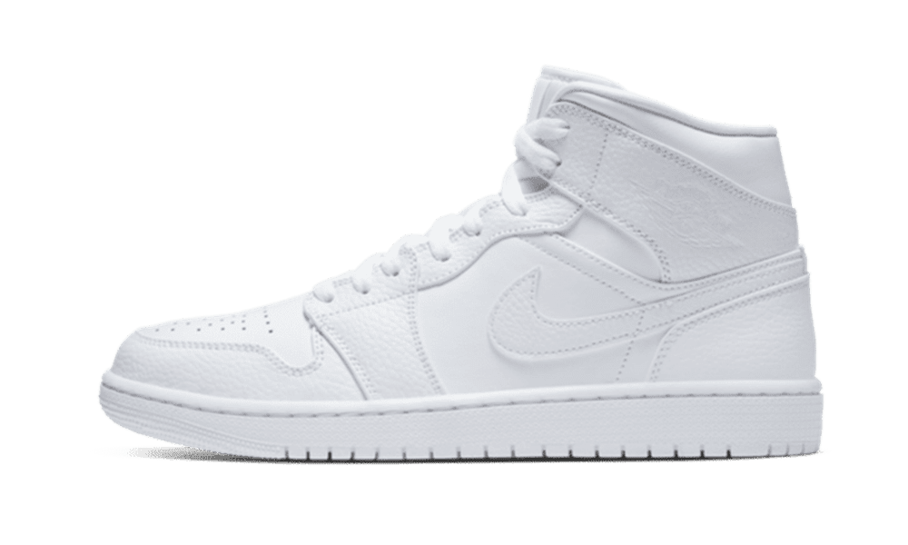 Nike Air Jordan 1 Mid Triple White