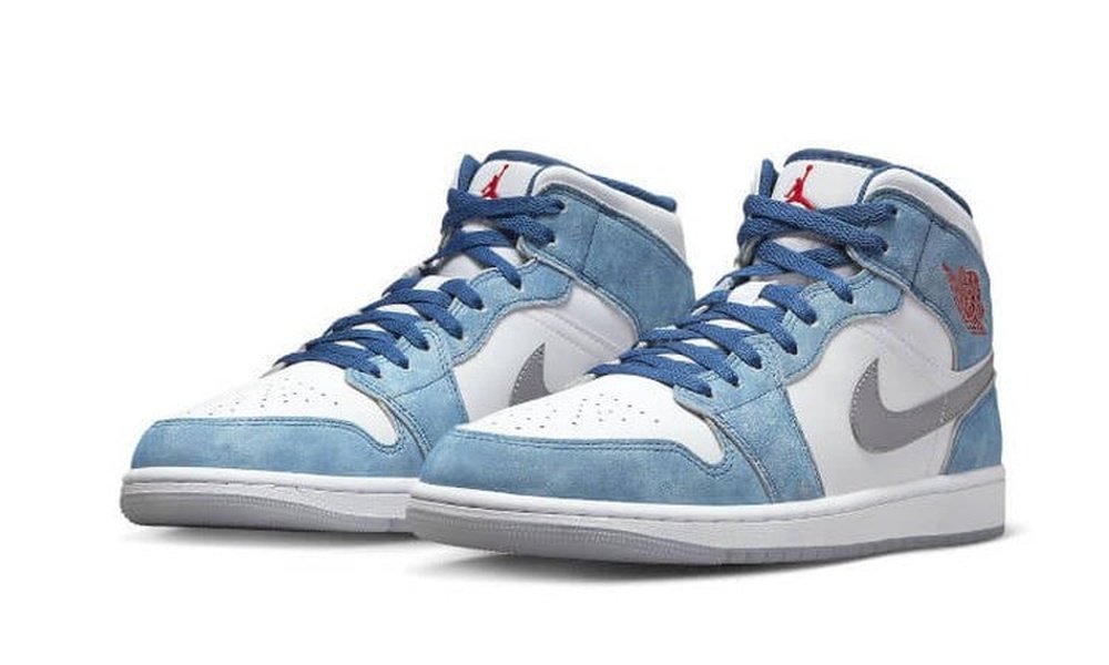 Air Jordan 1 Mid SE French Blue Light Steel