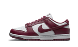 Nike Dunk Low Bordeaux, fehér és bordó bőrrel.
