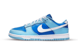 Nike Dunk Low Retro QS Argon cipő fehér és kék színben.